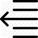 Text Nach Links Verschieben Symbol