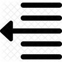 Text Nach Links Verschieben Symbol