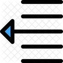 Text Nach Links Verschieben Symbol