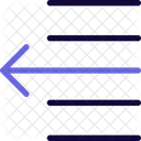 Text Nach Links Verschieben Symbol