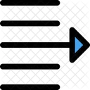Text Nach Rechts Verschieben Symbol