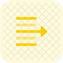 Text Nach Rechts Verschieben Symbol