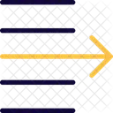 Text Nach Rechts Verschieben Symbol