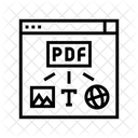 Image Text Web Icon
