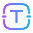 Text Quadrat Symbol