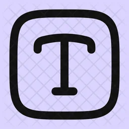 Textquadrat  Symbol