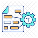 Word Embedding Text Icon