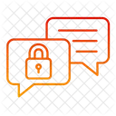 Text Safety Secure Chat Secure Communication Icon