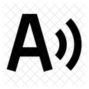 Text Speech Audio Icon