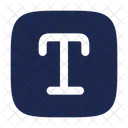 Text Square Text Typography Icon