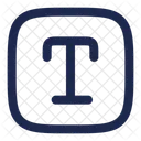 Text Square Text Typography Icon