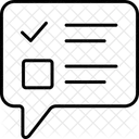 텍스트 설문조사 고객 고객 설문조사 아이콘