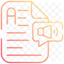 Text To Speech Communication Text Icon