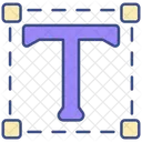 Textwerkzeug t  Symbol