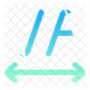 Text Tracking Type Tracking Icon