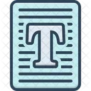 Text Typography Letter Icon