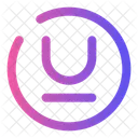 Text Underline Circle Underline Underline Text Icon