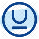 Text Underline Circle Icon