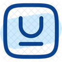 Text Underline Cross Icon