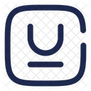 Text Underline Cross Underline Underline Text Icon