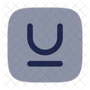 Text Underline Cross Underline Underline Text Icon