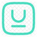 Text Underline Cross Underline Underline Text Icon