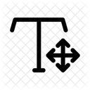 Text Verschieben Editor Symbol