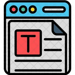 Text Website  Icon