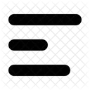 Text Linksbundig Ausrichten Editor Format Icon