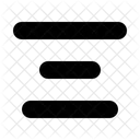 Text Zentriert Ausrichten Editor Format Icon