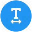 Textbreite Symbol