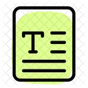 Textdatei Text Blatt Symbol