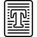 Texte Typographie Lettre Icône