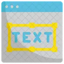 Texte Graphique Conception Icône