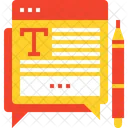 Texte Article Blog Icon