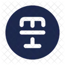 Texte Cercle Croise Texte Format Icône
