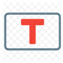 Textfeld Typ Buchstabe Symbol