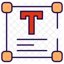 Textfeld Text Textwerkzeug Symbol