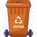 Textile waste container  Icon
