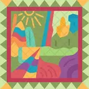 Textiles Peruvian Cloth Icon
