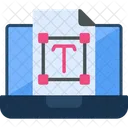 Texto Fonte Interface Icon