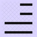 Alinear Texto Justificar Derecha Alinear Texto Justificar Derecha Justificar Derecha Icon