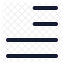 Texto Alinear Justificar Derecha Texto Alineacion Icon
