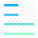 Texto Alinear Justificar Izquierda Texto Alineacion Icon
