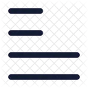 Texto Alinear Justificar Izquierda Texto Alineacion Icon