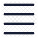 Texto Alinear Justificar Centro Texto Alineacion Icon