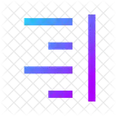 Alinhamento De Texto A Direita Alinhamento De Texto A Direita Alinhamento A Direita Ícone