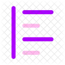 Alinhamento De Texto A Esquerda Alinhamento A Esquerda Icon