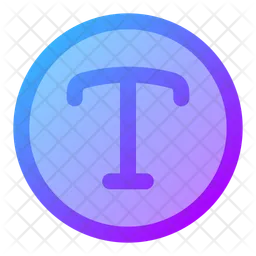 Circulo de texto  Icono