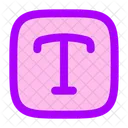 Cuadrado De Texto Texto Tipografia Icon